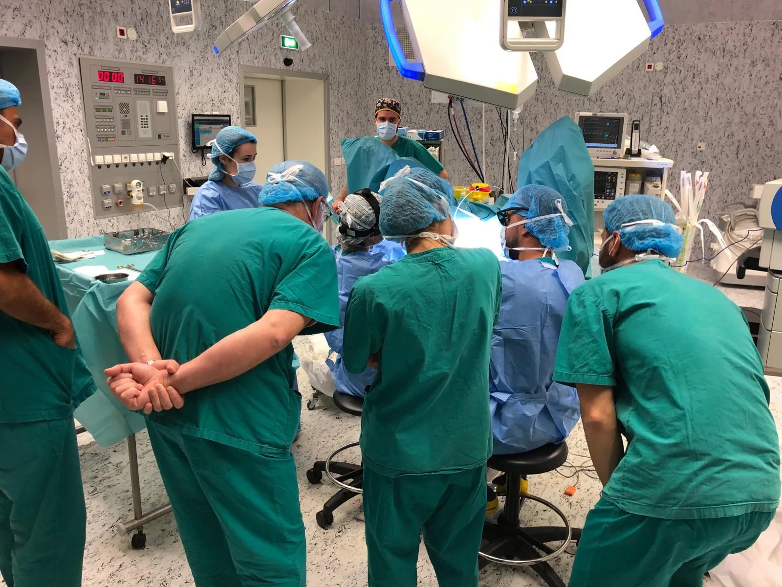 Bloco cirúrgico da Liorci Clinic, onde decorre a mentoria